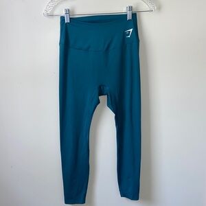 Gymshark Highwaister Winter Teal 7/8 Length Leggings